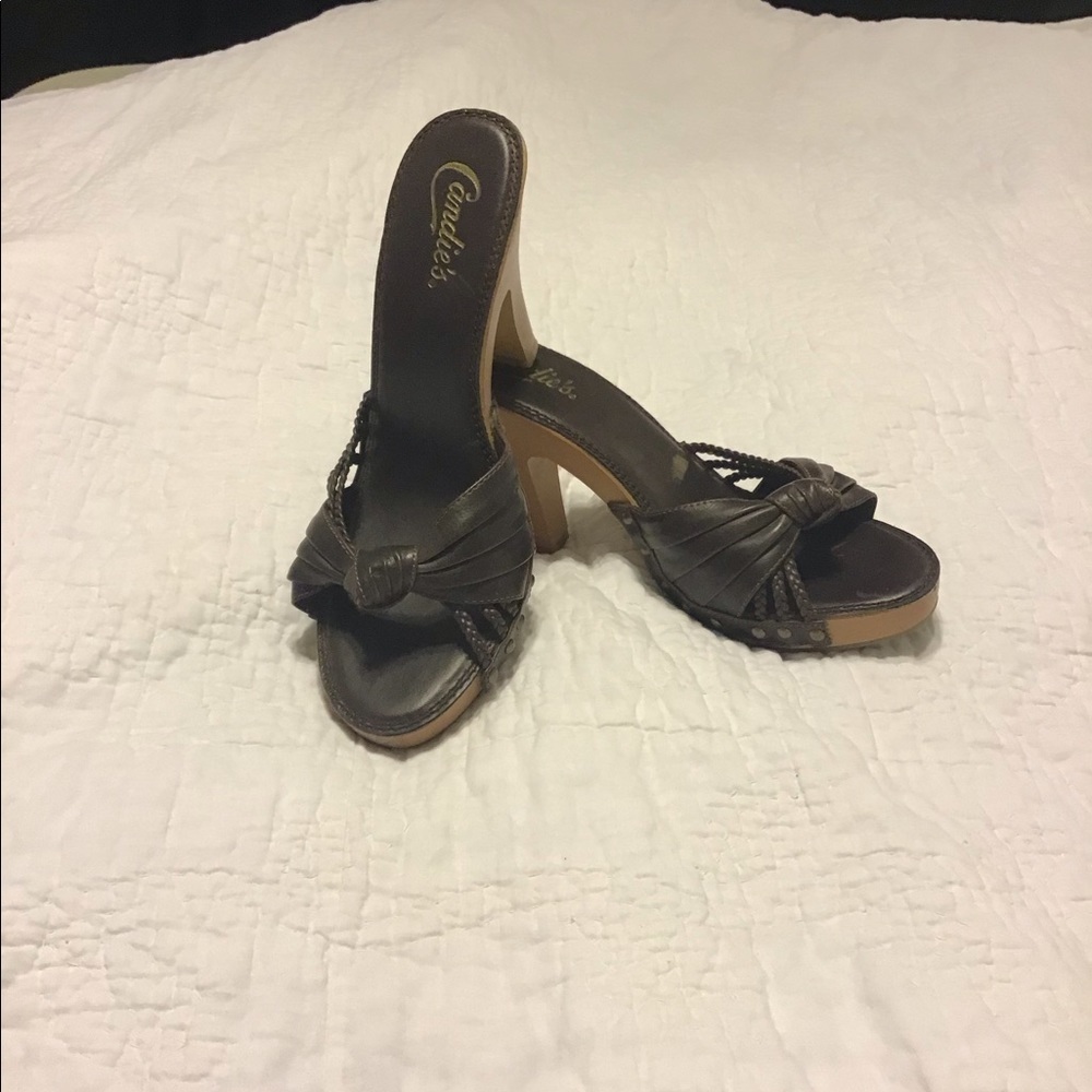 Candies dark brown heels